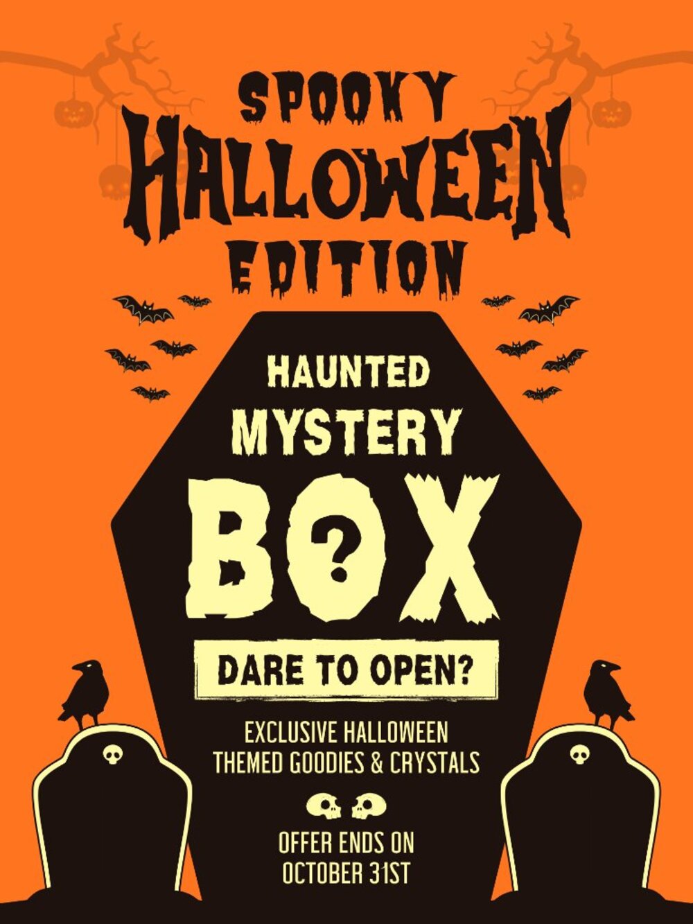 Limited Edition Halloween Crystal & Spooky Goodies Mystery Box